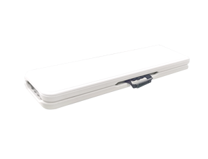 Tavolo da campeggio leggero per eventi di festa personalizzato in plastica HDPE panca pieghevole bianca - Product Image 4