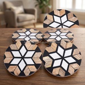 Sous-verres au design élégant pour café et hôtel, sous-verres isolants pour restaurants, tapis de table pour tasses et verres - Product Image 3