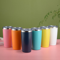 Nouvelle tasse isotherme Bingba 20oz en acier inoxydable 304, portable pour voiture et extérieur, avec isolation thermique