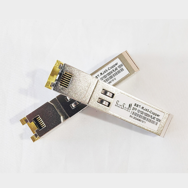 SFP 1G BASE-T Transceiver Copper RJ45 Module 1.25G Copper SFP for Gigabit or 10 Gigabit Ethernet port