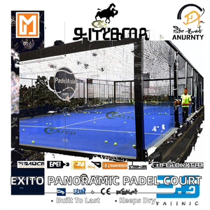 EXITO - Pista de Pádel Panorámica Portátil Q235B, Galvanizada en Caliente, 100*100*3mm 20mm, Certificada por TUV, Resistente al Agua y Duradera para Exteriores - Product Image 2