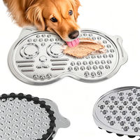 Tapis de léchage pour chien en acier inoxydable, bol de distribution lente, étanche et portable pour chiens et chats, grande taille, fournitures pour animaux de compagnie