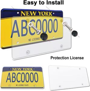 RTS ODM/OEM PC Material American <span class=keywords><strong>License</strong></span> <span class=keywords><strong>Protection</strong></span> Irrompible Flat Car Clear <span class=keywords><strong>License</strong></span> <span class=keywords><strong>Plate</strong></span> Cover - Product Image 2
