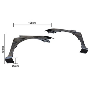 Para Honda Civic 9.ª generación 4 puertas 2012-2014, estilo HC, piezas exteriores de fibra de carbono, molduras para ventilaciones laterales de guardabarros - Product Image 1
