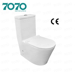 CE Offre Spéciale WC monobloc moderne en céramique à double chasse, à poser au sol, à évacuation verticale, avec siphon en S/P, couleur blanche, garantie 5 ans, pour hôtel - Product Image 1