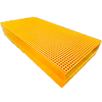 Grille moulée en FRP sur mesure, grille en FRP résistante à la corrosion pour passerelles industrielles, drainage et plateformes