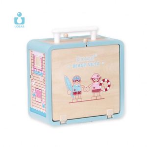 UDEAS Pretend Role Play Diy Educational Toy Kids Wooden <strong>Doll</strong> House With <strong>Doll</strong> Room Furniture <strong>Swings</strong> - Product Image 4