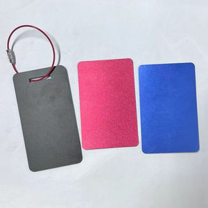 Özelleştirilebilir anodize alüminyum Metal çanta bavul bagaj etiketleri - Product Image 1