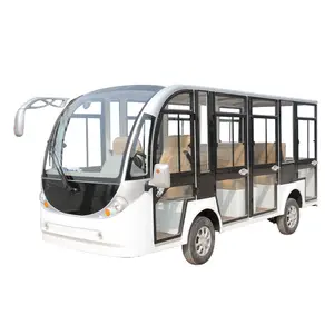 CE Certification14パッサジャー電気リゾート車/観光バス/ドア付き観光電気自動車