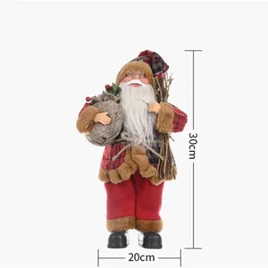 Versand nach Online Weihnachts dekoration Weihnachts mann Puppe Weihnachts mann Rucksack Puppe Ornamente Store Windows Dekoration