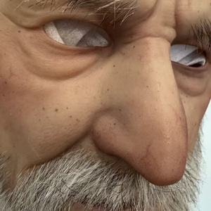 Masque de vieil homme en silicone pour Halloween, cosplay, mascarade, événement de travestissement, masque de personnage d'Halloween - Product Image 5