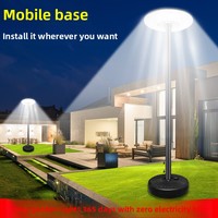 Lampe solaire mobile en forme de soucoupe volante, étanche IP65, 24V, pour extérieur, cour, jardin, terrasse, route, bureau