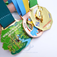 Conception d'émail personnalisé 3d Country Mvp Judo Athlétisme Rugby Sevens Golf Sailing Checkers Médailles d'athlétisme Médailles en métal vierges