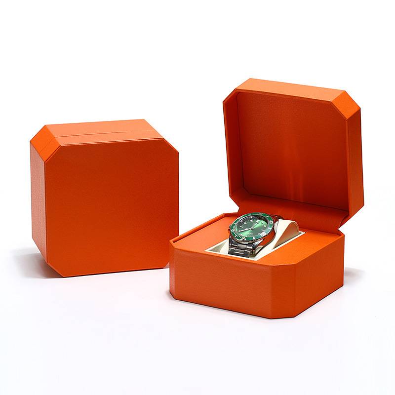 Octagonal PU Leather Orange
