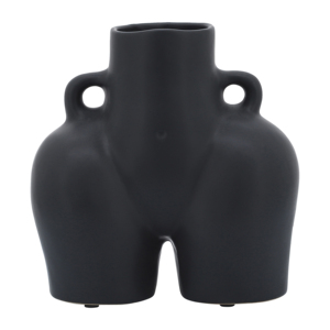 Vaso in Ceramica a Mezzo Busto, Decorazione Moderna per Tavolo da Soggiorno, Elementi d'Arredo per la Casa - Product Image 1