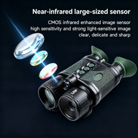 Binoculares de Visión Nocturna Infrarroja para Exteriores, Cámara de Visión Nocturna Digital con Luz Infrarroja (IR) de 850nm para Observación de la Naturaleza