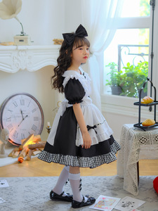 <span class=keywords><strong>Abito</strong></span> <span class=keywords><strong>da</strong></span> cameriera a quadri bianco e <span class=keywords><strong>nero</strong></span> a maniche lunghe, vestito <span class=keywords><strong>da</strong></span> <span class=keywords><strong>principessa</strong></span> Alice Lolita, abbigliamento per bambini, <span class=keywords><strong>abito</strong></span> <span class=keywords><strong>da</strong></span> spettacolo per ragazze - Product Image 4