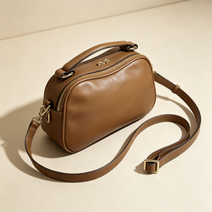 Sac à main vintage de couleur unie pour femme, sac bandoulière décontracté avec sangle réglable et amovible, sac à épaule pour le shopping - Product Image 3