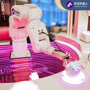 Robotanno mở Ice Cream Bar robot tự động Máy làm kem 6 trục Robot Máy làm kem 24 giờ hoạt động - Product Image 3