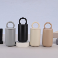 Botol Minum Vakum Dinding Ganda Stainless Steel Terisolasi 500ml Grosir, Mug Kopi dengan Gagang