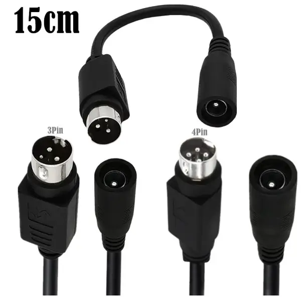 Adaptador de Cable de alimentación CC de 5x2,1 MM a 3 pines, 4 pines