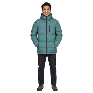 <b>Men</b> Casual Outdoor <b>Puffer</b> <b>Jacket</b> Coated Camouflage & Patchwork Design Standard Thickness Custom Logo OEM Spring Clothing - Product Image 1