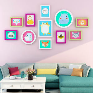 <span class=keywords><strong>Ensemble</strong></span> de cadres photo muraux en bois personnalisés, <span class=keywords><strong>collage</strong></span> de cadres photo suspendus à faire soi-même pour la décoration de la maison, affichage de mariage et de famille - Product Image 5