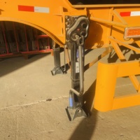 Semi-remorque à châssis en acier à poutre droite, système de suspension pneumatique, capacité 15-60T, pour transport de conteneurs 40/20 pieds – Vente chaude usine