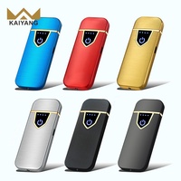 KY 2023 Vente Flash Briquet Électronique Portable à Écran Tactile, Rechargeable USB, Coupe-Vent