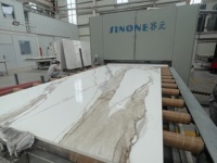 Machine de transfert thermique à jet d'encre pour motifs de peinture sur marbre artificiel Sinone Calacatta, quartz écologique