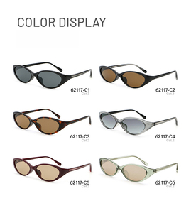 Lunettes <span class=keywords><strong>de</strong></span> <span class=keywords><strong>soleil</strong></span> Y2K 2026 style monture complète multicolores vert <span class=keywords><strong>beige</strong></span> rouge imprimé léopard, monture étroite, lunettes œil-<span class=keywords><strong>de</strong></span>-chat tendance pour femme - Product Image 4