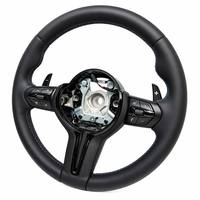 Volant sport en cuir à fond plat M Sport pour BMW F30 F10 F20 F32 E90, couleur personnalisée en stock, Plug & Play