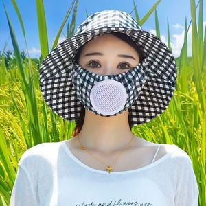 Chapeau de protection solaire pour femmes, à large bord, UPF 50, respirant, pour le travail agricole, la cueillette du thé, les activités de plein air - Product Image 2