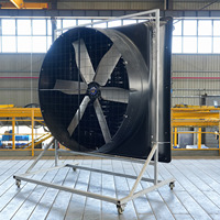 Ventilateur d'évacuation axial AC de 55 pouces, à montage mural, pour usage industriel en usine/entrepôt, 380-480V, construction en fibre de verre