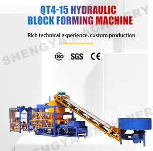 Shengya hiệu quả cao QT4-<span class=keywords><strong>15</strong></span> tự động thủy lực mở khối dây chuyền sản xuất gạch làm máy móc - Product Image 3
