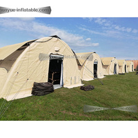 Tente médicale gonflable en gros, abri temporaire gonflable, tente d'urgence pour entrepôt de secours