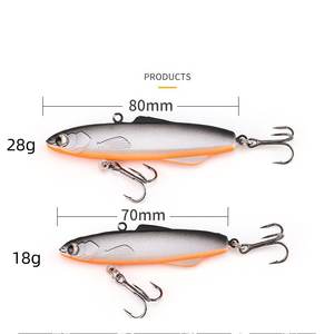 Leurre vibrant en silicone SNEDA 70/80mm pour pêche au bar, action suspendue sur toute la colonne d'eau, longue portée - Product Image 6