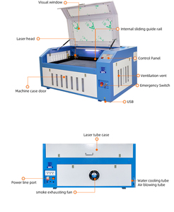 9060 לייזר חריטת חיתוך מכונות 60W 80W 100W עץ אקריליק <span class=keywords><strong>CNC</strong></span> לייזר חרט 6090 Ruida 6442s - Product Image 3
