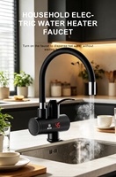 Robinet chauffe-eau électrique instantané pour cuisine, sans réservoir, double usage chaud et froid