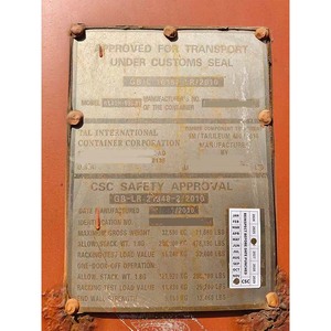 In Stock Used Blue Corten Steel 40HQ ISO9001 Certified Shipping <b>Container</b> Ready to Ship to BRSSZ Santos Port 40ft High Cube - Product Image 3