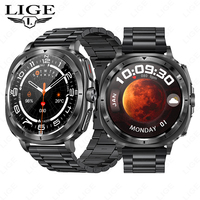 Lige BWET492 ET492 Montre HRV Fonction Détection d'Émotion ECG IMC Oxygène Sanguin Montres Intelligentes Lecture de Musique Calories Smartwatch