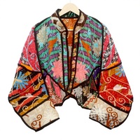 Veste pour femme en coton indien fait main, style Kantha Jaipuri vintage, col mandarin, écologique, réversible, de haute qualité, séchage rapide, livraison gratuite