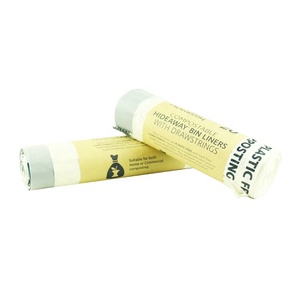 Bolsa de basura con cordón compostable de 13 galones al por mayor bolsas de basura biodegradables grandes con precio de fábrica bolsas de bioplástico - Product Image 2