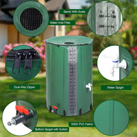 Baril de récupération d'eau de pluie pliable de 100 gallons Vectus OEM en gros, système portable de collecte d'eau de pluie avec échelle de volume