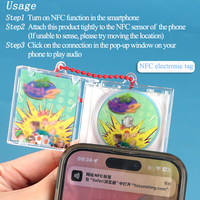 Porte-clés personnalisé en acrylique YUZMEI, mini album CD K-POP, mini boîte CD, photo musicale, étiquette NFC, étuis CD, emballage de porte-clés