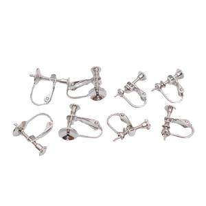 Vekeklee YSH7773 4mm pirinç tel küpe olmayan deldi kulaklar takı yapma klip küpe inci dönüştürücü bileşenleri bulgular vida geri - Product Image 5