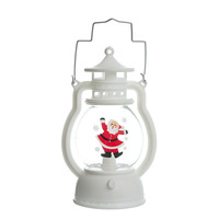 Luce Notturna LED Retrò, Decorazioni Natalizie, Piccola Lampada a Olio in Plastica, Ornamento, Regalo per Bambini, Asilo, Alimentato a Batteria DC