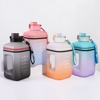 Kustom 2.2L Botol Air Olahraga, Botol Air Olahraga dengan Pegangan Portabel Bebas Bpa Gradien