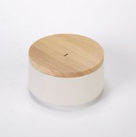 Couvercles en bois ronds personnalisés en bois d'acacia et de caoutchouc, couleur naturelle, vernis, de qualité alimentaire