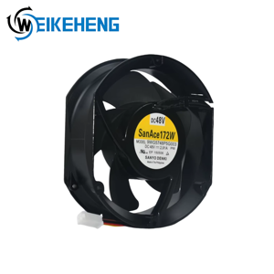 Quạt ly tâm dòng chảy trục SANYO 9 WG5748P5G003 17251 48V <span class=keywords><strong>2</strong></span>.91A 17CM, trục đứng, bạc đạn, cánh nhôm, hỗ trợ ODM - Product Image 1